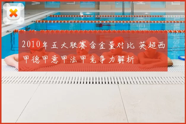 2010年五大联赛含金量对比 英超西甲德甲意甲法甲竞争力解析